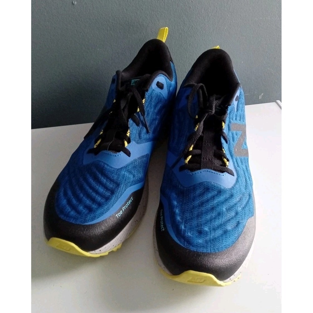 New Balance All Terrain Running Shoes Trail Runners Toe Protect Blue View 5
